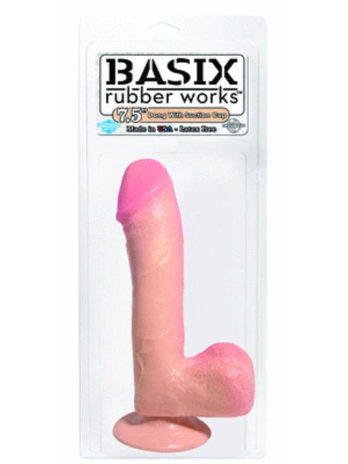 Basix Dong w/suction cup 7.5in.  Flesh